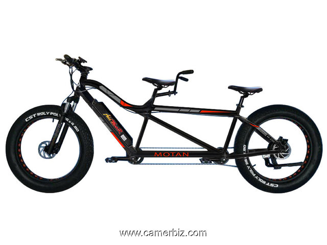 folding electric tandem bike