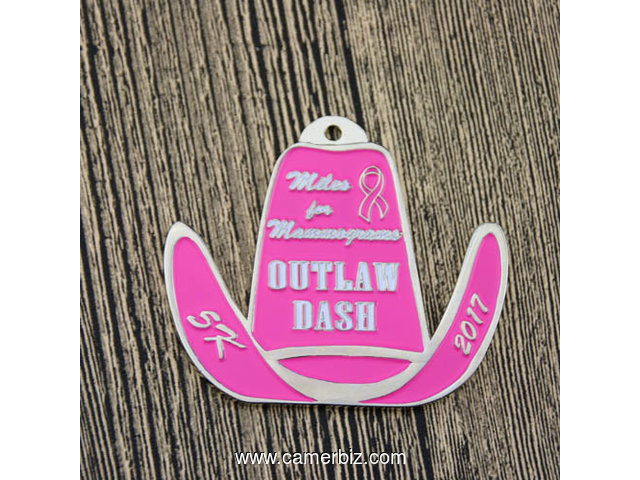 Outlaw Dash 5K Custom Race Medals - 3258