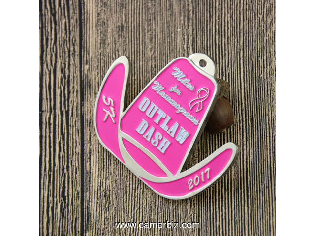 Outlaw Dash 5K Custom Race Medals - 3258