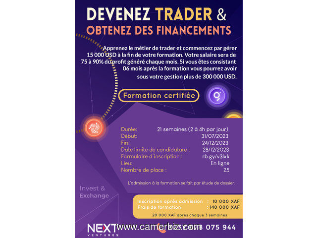 Devenez Trader et obtenez des financements - 32825