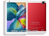 Tablette Discover T1 Dual SIM- 8 pouces, Quad Core, Dual Sim + Powerbank + ecouteurs + pochette - 33049