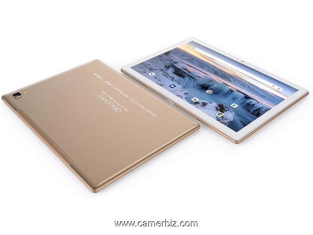 Tablette Discover G10 Dual Sim 64 Go, 4 Go + Powerbank + Ecouteurs + Pochette + clavier - 33050