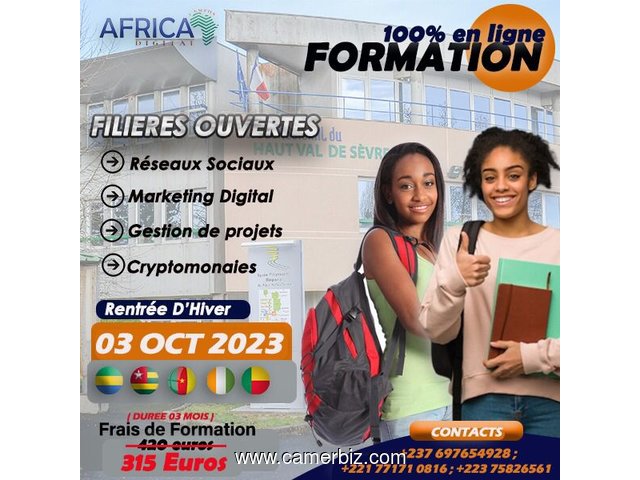 Formez-vous dans les métiers du futur dès aujourd’hui, rejoignez l’équipe, rejoignez AFRICA DIGITAL  - 33135