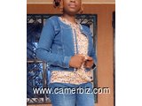 VESTE EN JEANS BLEU FASHION T42 6.990 F CFA (VJ0004) - 33426
