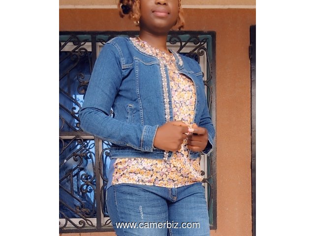 VESTE EN JEANS BLEU FASHION T42 6.990 F CFA (VJ0004) - 33426