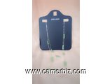 Collier (chaine) / Bijoux pour femmes avec perles vertes (Bij0001) - 33428