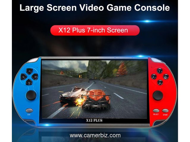Console de jeu X12 Plus, 8 Go tres grand ecran TFT de 7,1 pouces, 3000 Jeux integrés. - 33522