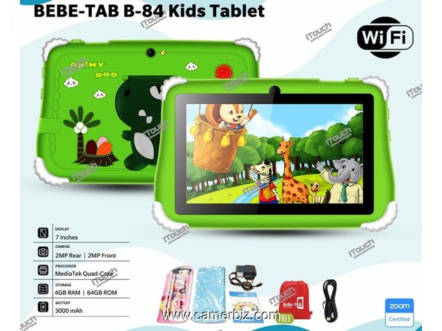 Bebe-Tab B84 Android Kids Tablet – 64GB ROM – 4GB RAM – 3000mAh – WiFi - 33579