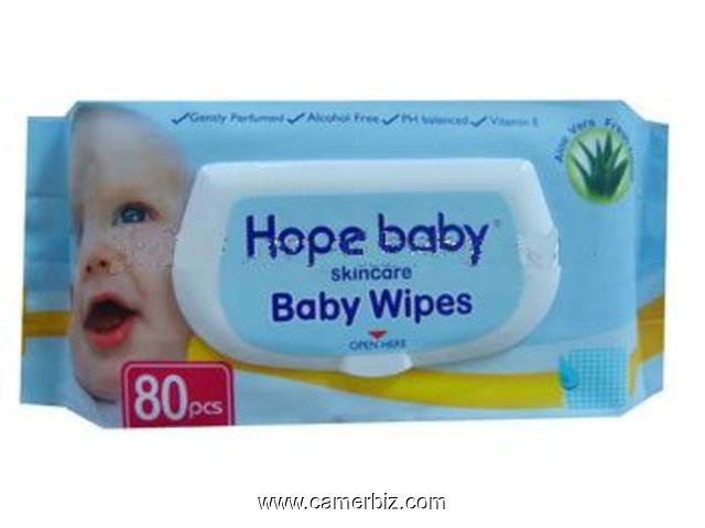 Lingettes Hope baby VIP, avec couvercle. Antibacterial, PH neutre. Vente en Gros - 3369