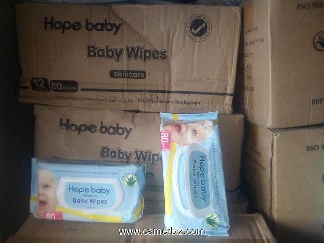 Lingettes Hope baby VIP, avec couvercle. Antibacterial, PH neutre. Vente en Gros - 3369