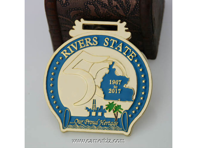 The 50th of Rivers State Custom Medals - 3372