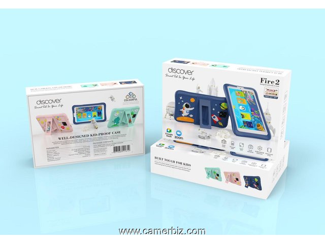 Discover Fire 2 - Tablette éducative pour enfants 7 pouces - 6 Go RAM - 256 Go - 33736