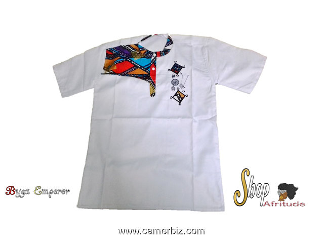 chemise afritude-white design-XL - 3375