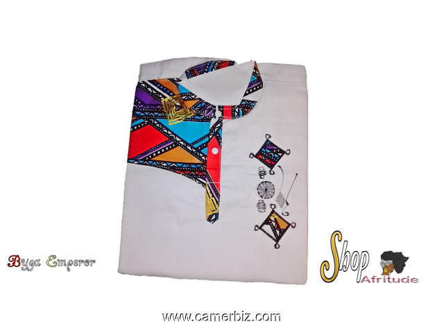 chemise afritude-white design-XL - 3375