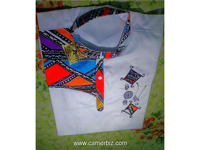 chemise afritude-white design-XL - 3375