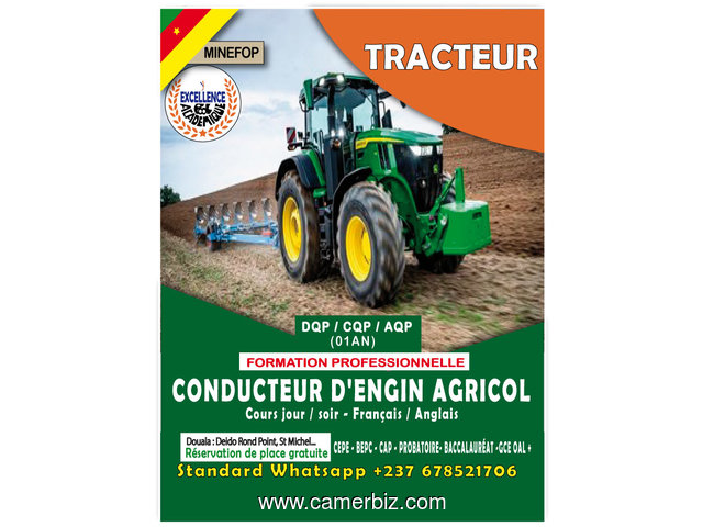 CONDUITE DU TRACTEUR Formation professionnelle en conduite engin lourd  - 33792