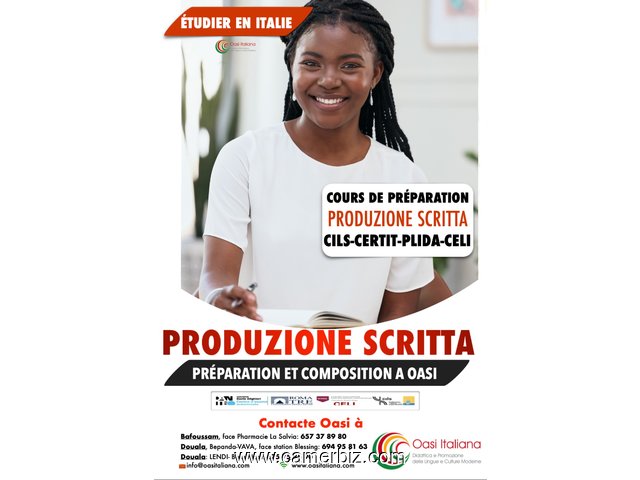 COURS DE PRÉPARATION : PRODUZIONE SCRITTA  CILS- CERTIT-PLIDA-CELI                      - 33814