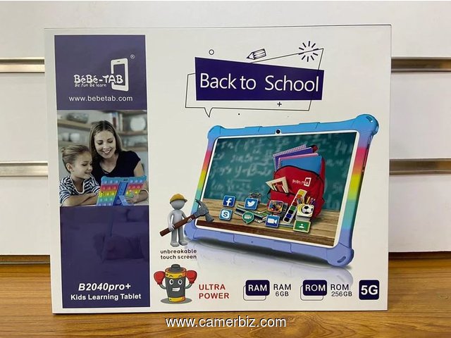 Tablette Enfant Bebe Tab B2040 PRO+ - 256 GB ROM - 6 GB RAM - Android  Dual Sim - Écran 10 pouces - 34273