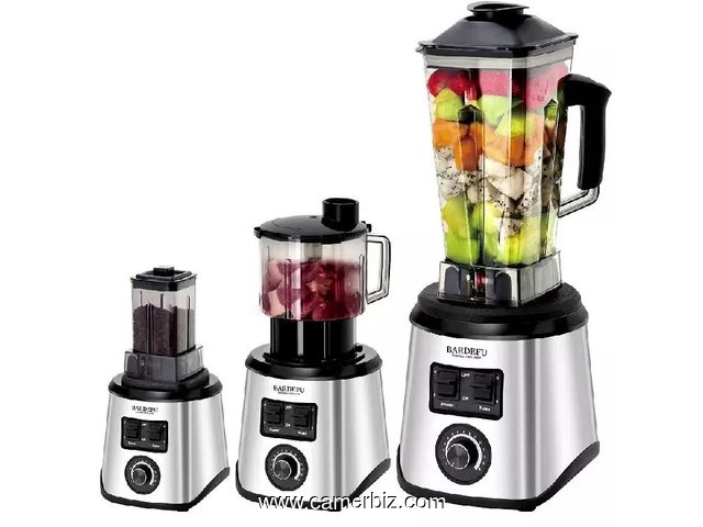 BARDEFU Mixeur-presse-agrumes multifonction 3 en 1 en acier inoxydable 3 litres - 35355
