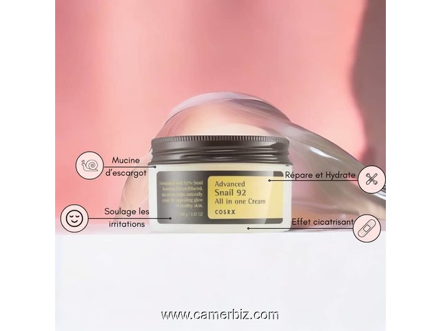 Cosrx crème hydratante à la mucine d'escargot original  - 35604