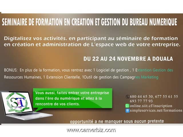  Invitation au séminaire de formation pratique pour entreprise. - 3561