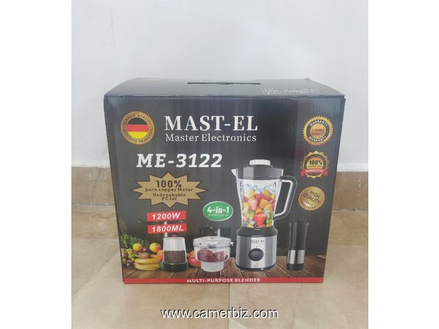 Mixeur MAST-EL multifonction 4 en 1 avec bols incassables. Produit allemand. - 35987