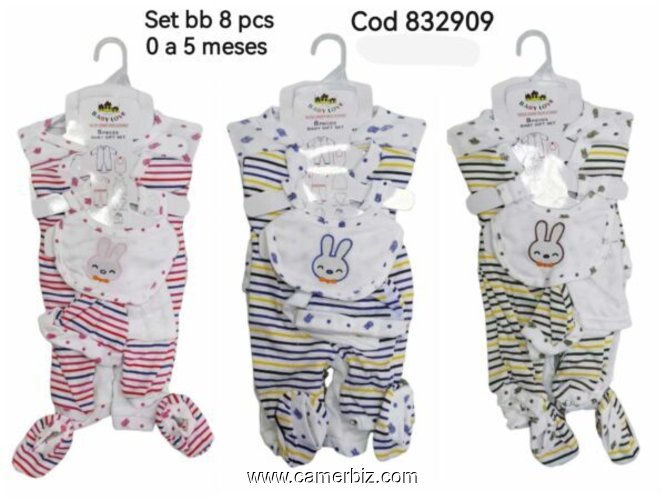 Baby cherie 8 pcs - Ensemble Boustani 8 en 1 pour bebe - 36121