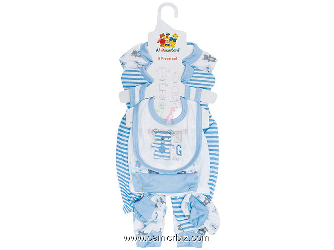 Baby cherie 8 pcs - Ensemble Boustani 8 en 1 pour bebe - 36121
