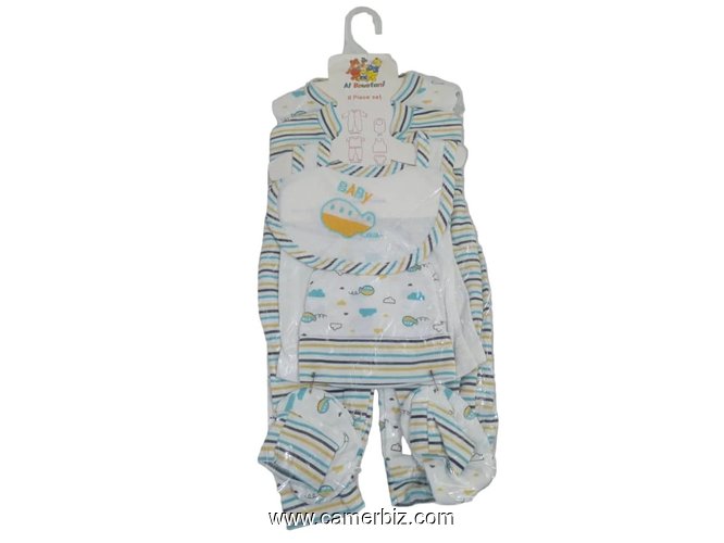 Baby cherie 8 pcs - Ensemble Boustani 8 en 1 pour bebe - 36121