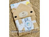 Sortie de bain à capuche pour bébé + 6 gants de Toilette - 36125