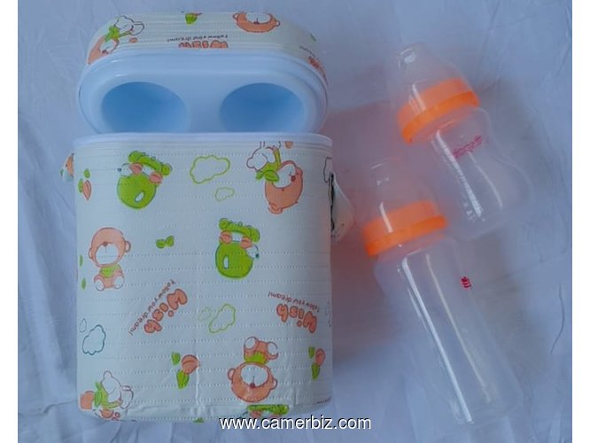 Protège biberon double + 2 bieberons - 36127