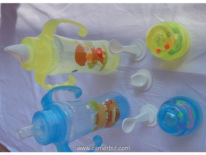 Biberon avec cuillère - grand modèle (24 cl) - 36132