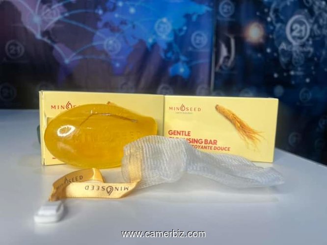 SAVON MINOSEED BARRE NETTOYANTE AU GINSENG*   - 36154