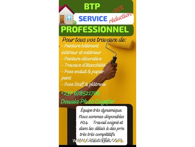 Spécialiste en peinture bâtiment décoration et Staff  - 36261