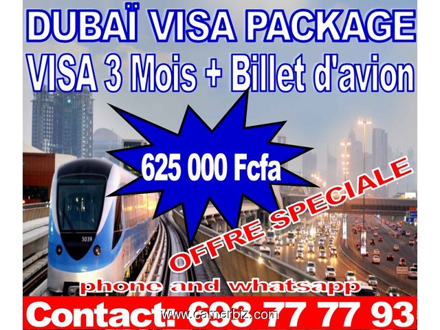 visa et billet d'avion DUBAI - 3730