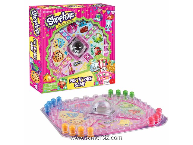 Shopkins Pop 'N' Race Game - Jeu classique avec thème Shopkins - 3821