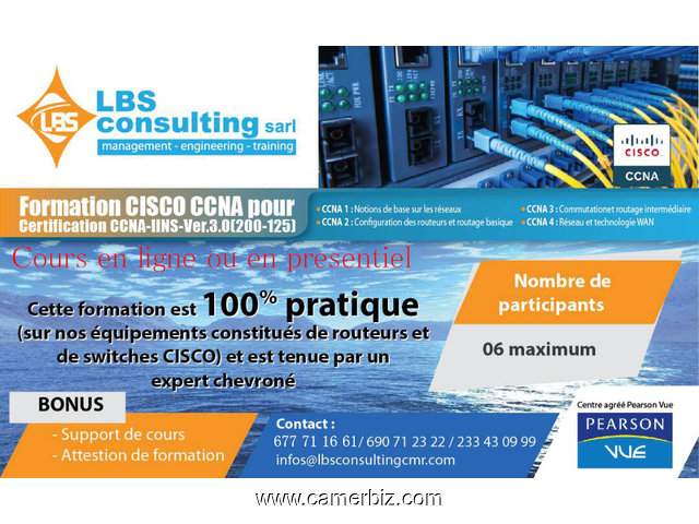 50% DE REDUCTION SUR LA FORMATION ET CERTFICATION CCNA JANVIER 2019 - 4019