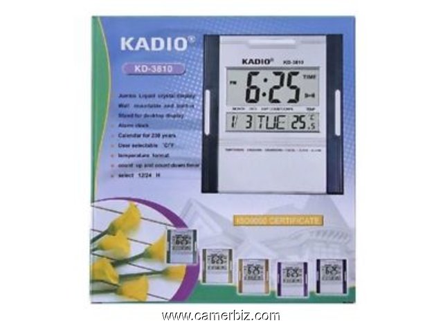 HORLOGE DIGITAL KD-3810N  Kadio - 4429