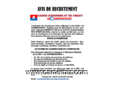 Avis de recrutement: Etablissement de Microfinance: LE CONSERVATEUR  - 4538