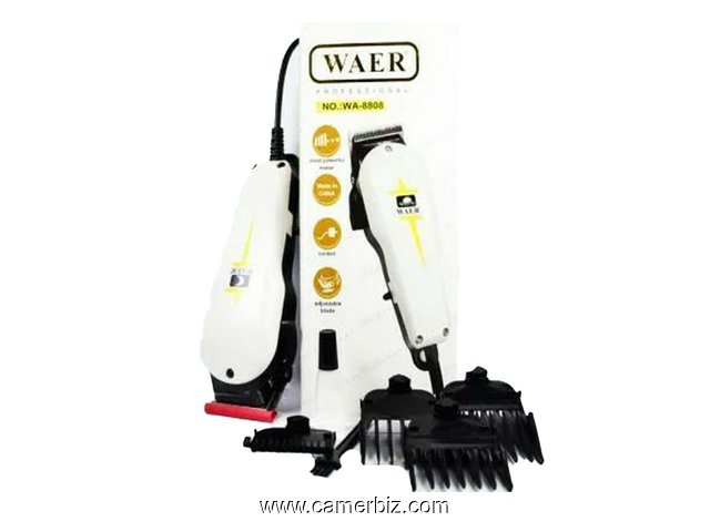 Tondeuse - Waer Professional - WA91402 - Noir/Blanc - 4788