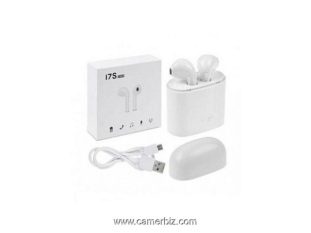  Oreillettes Bluetooth Sans Fil i7S Tws - Blanc - 4845
