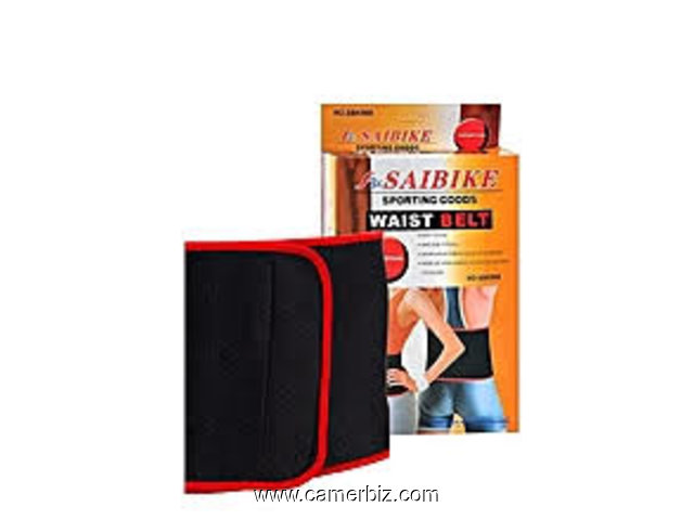 SAIBIKE Ceinture Amincissante De Sudation Discrète - Noir/Rouge - 4902