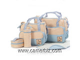 Sac à langer à bandoulière pour bébé, sac de transport multi fonctionnel 5 pcs - 4922