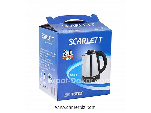 Bouilloire Électrique Scarlett SC-20 En Inox 2 Litres - 4969
