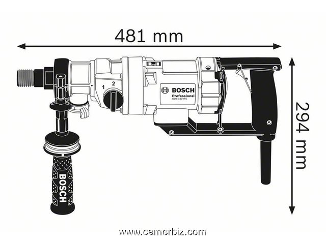 GDB 180 WE Professional & Support de perçage Bosch GCR 180 Professional - 5156