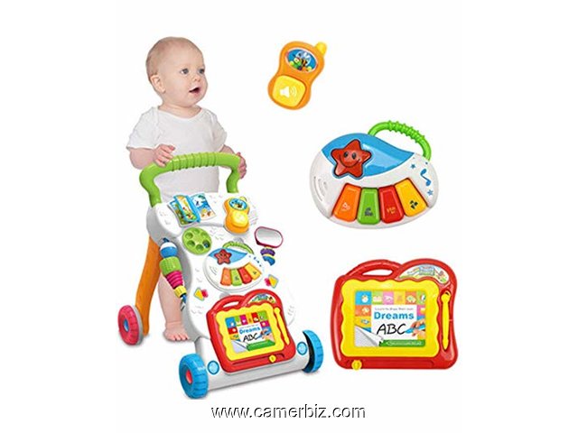 Coloom Activity Baby Walker- Jouet à pousser et tirer Jouet pour apprendre à marcher - 5525