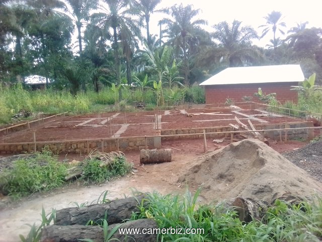 A plot with a G+1 storey building foundation - 5591