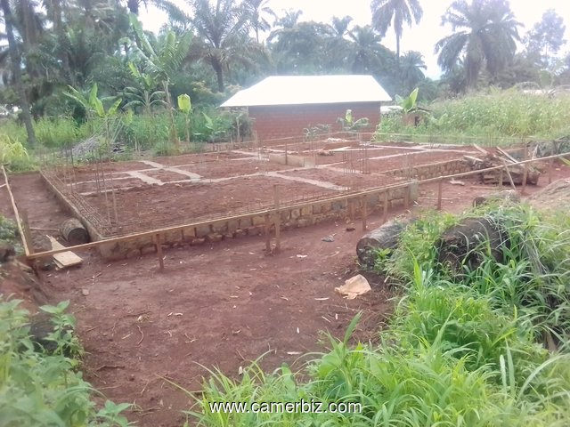 A plot with a G+1 storey building foundation - 5591