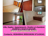 STUDIOS MODERNE A LOUER A DAMAS YAOUNDÉ Chambre, salon, Cuisine, Douche dans la barriere, proche de  - 5813