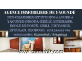 STUDIO MODERNE À LOUER À MAETURE MENDONG  chambre + salon + douche + cuisine dans la barriere avec p - 5879